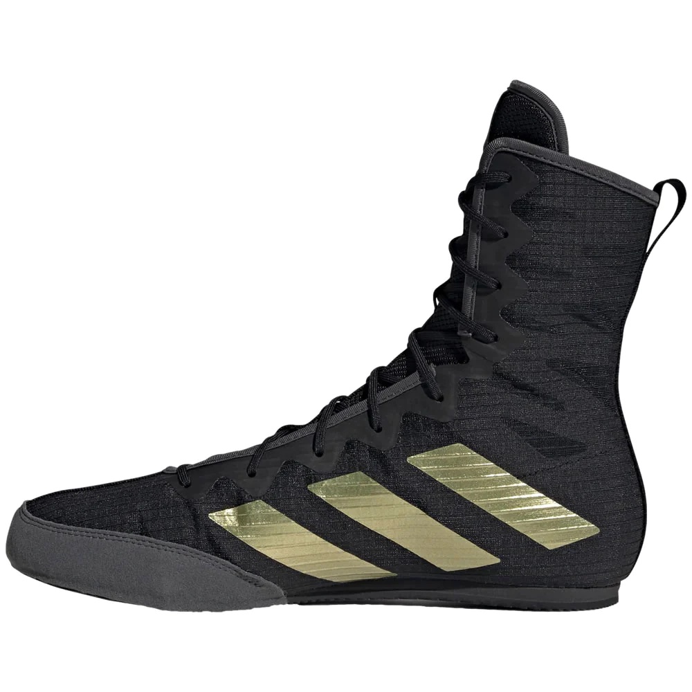 Adidas Box Hog 4 Boxing Shoes Black/Gold